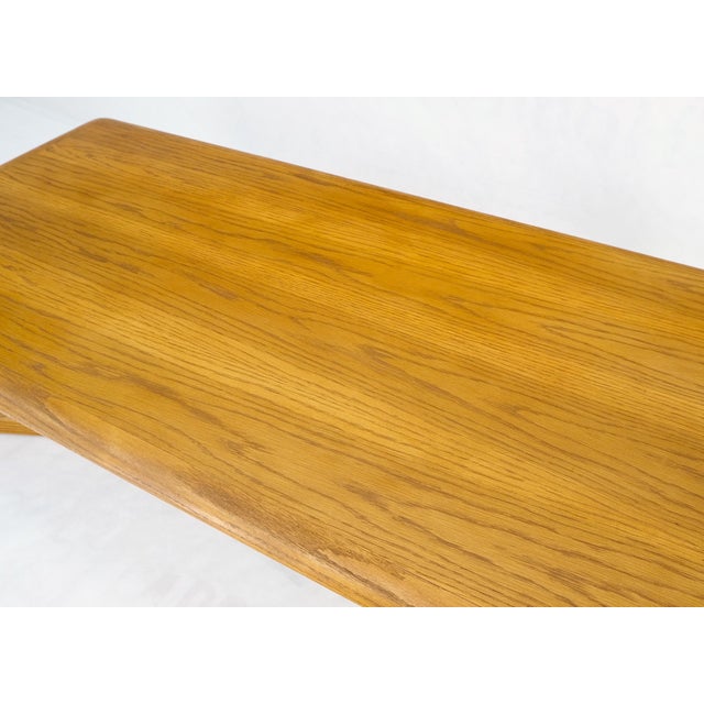 Mid-Century Modern Restored x Base Rectangle Chestnut Coffee Table by Lane Mid-Century Modern For Sale - Image 3 of 12