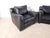 Animal Skin Pair Vintage Massive Ferguson Copeland, Ltd. Tribecca Leather Lounge Club Tub Chairs For Sale - Image 7 of 16