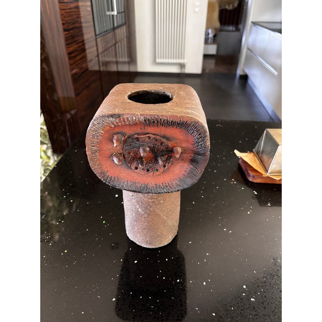 Brutalist Vase from Gisbert & Barbara Haberland, Berlin, 1960 For Sale - Image 12 of 12