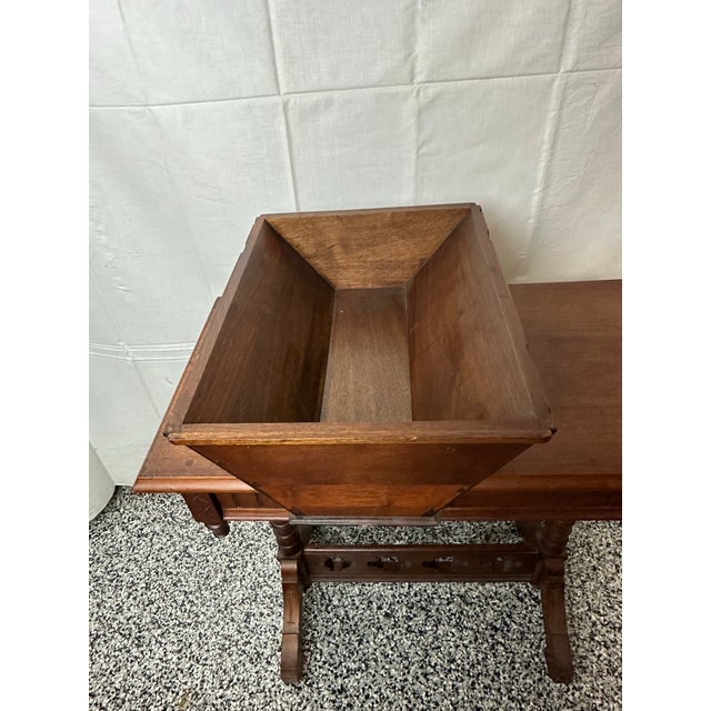 Victorian Eastlake Sewing Table 1870’s For Sale - Image 11 of 11