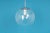 Large Chrome with Clear Glass Ball Pendant from Limburg, Germany, 1970s For Sale - Image 4 of 7