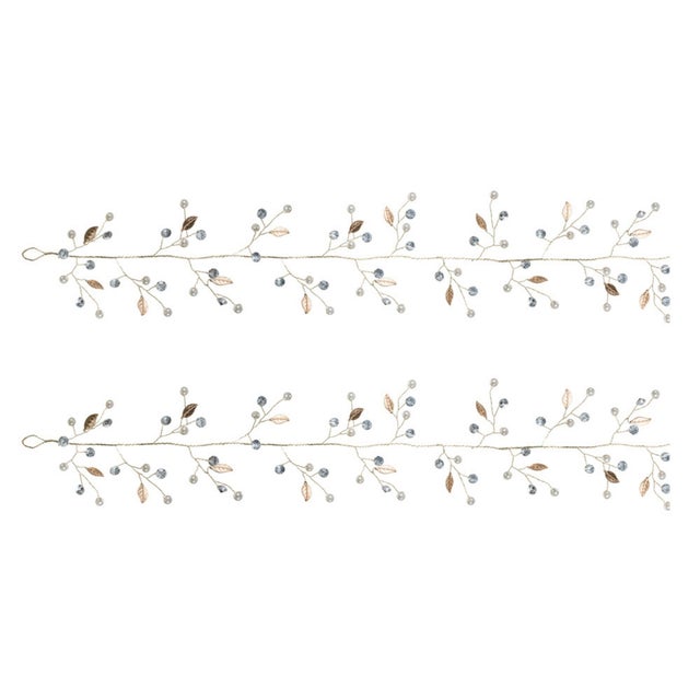 Kenneth Ludwig Chicago Pearl Bead Garland (Set of 2) For Sale - Image 4 of 4