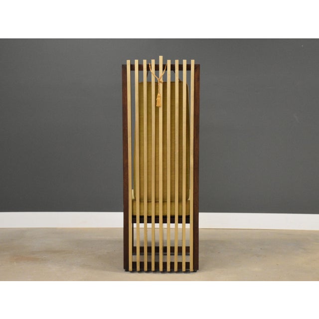 1980s 1980s Mahogany and Gold King Sitting Dining Chair For Sale - Image 5 of 9