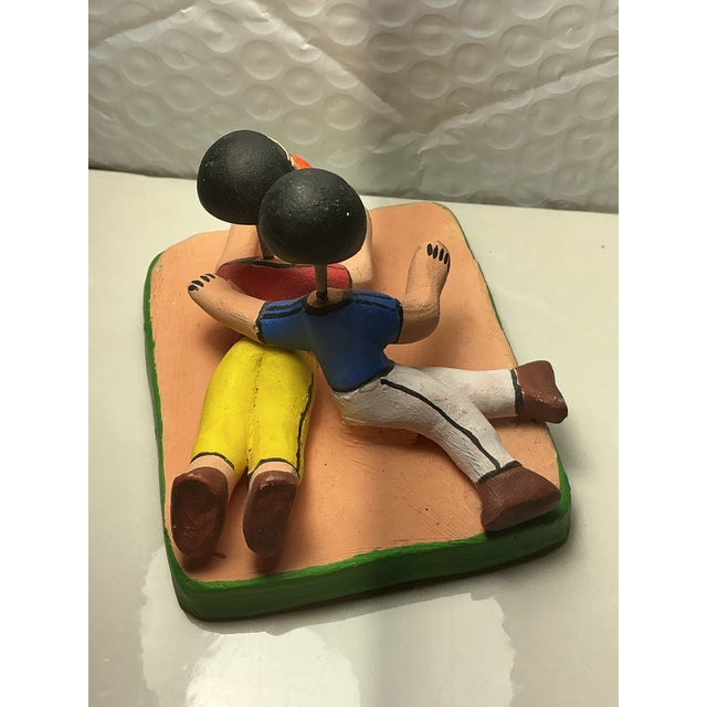 Expressionism Traditional Ocumicho Style Pottery Figurines For Sale - Image 3 of 7