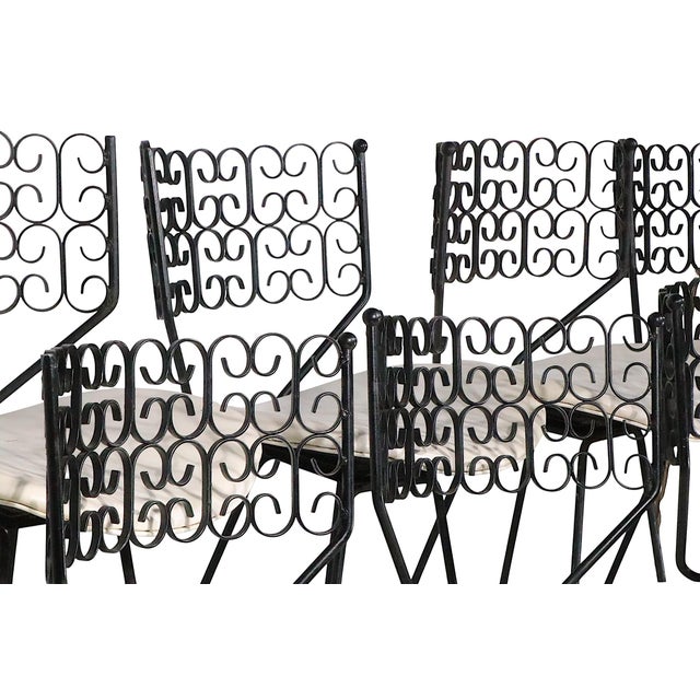 Set of Four Mid 20th Century Mid Century Swivel Bar Stools Attributed to Umanoff for Shaver Howard For Sale - Image 11 of 13