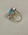 12.54 Carat Natural Oval Shape Aquamarine Cocktail Ring 14 Karat Yellow Gold For Sale In New York - Image 6 of 18
