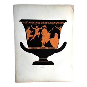 19th Century Des Vergers Greek Krater Original Print