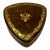 1920's Vintage Heart Shaped Italian Leather Box For Sale