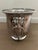 Beautiful silver urn with lion head handles . This has a footed bottom and loads of interesting details. The interior show...