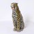 Ceramic Pair of Vintage Italian Glazed Terra Cotta Leopard or Cat Sculptures For Sale - Image 7 of 10