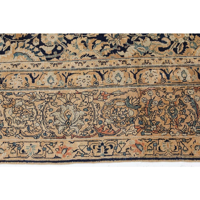 Antique Persian Tabriz Handmade Wool Rug For Sale In New York - Image 6 of 8