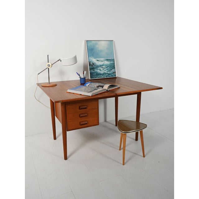 Scandinavian Flip-Top Desk by Børge Mogensen, 1950s For Sale - Image 3 of 16