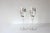 Pink Two Vintage Perrier Jouet Painted Champagne Glasses, Pair of Flutes, French Glassware For Sale - Image 8 of 8