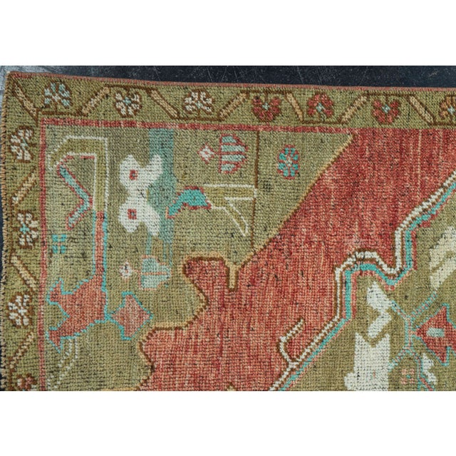 Early 21st Century Turkish Vintage Rug 3'7" x 10'5" #20849 For Sale - Image 5 of 8
