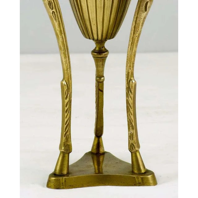 1950s Brass Rams Heads & Hooves Empire Style Censers - a Pair For Sale - Image 5 of 7