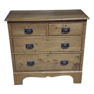 Antique Pine Two Over Two Drawers - Chest of Drawers From England For Sale
