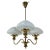 Mid-Century Brass Chandelier from Jablonec Glassworks, Czechoslovakia, 1970s For Sale - Image 14 of 14