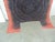 Orange & Black Tie-Dye Asian Fabric Panel or Cloth For Sale - Image 4 of 7