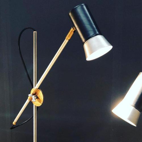 Black Kusk Black Iron and Leather Floor Lamp by Sabina Grubbeson for Konsthantverk For Sale - Image 8 of 11