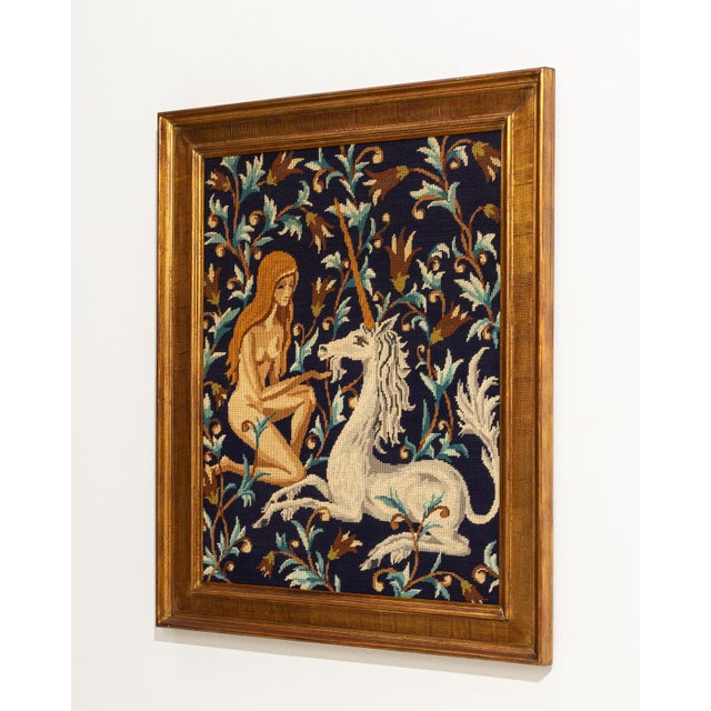 1960s France Taupe Tapestry Wall Hanging For Sale - Image 10 of 11