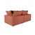 2020s Cali Rust Performance Fabric Modular Loveseat For Sale - Image 5 of 8