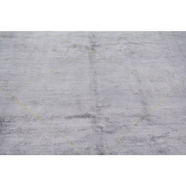 Moroccan Contemporary Moroccan Modern Hand Knotted Wool Rug, 8'1X9'6 For Sale - Image 3 of 6