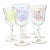 Iridescent Opalescent Glass Goblets- Set of Eight For Sale