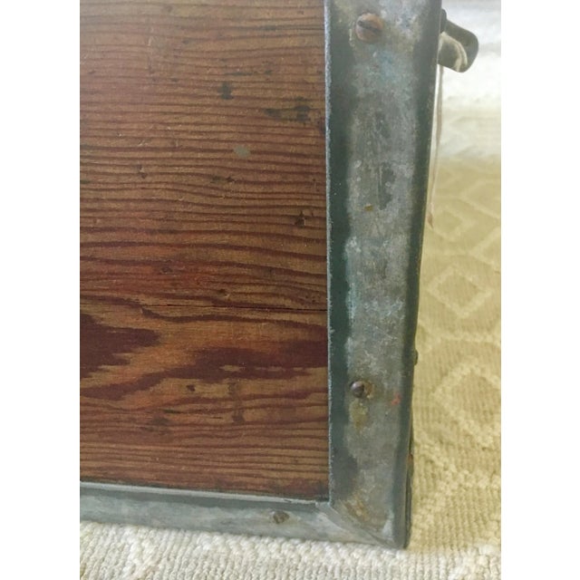 20th Century Painted Folk Art Style Carpenters Box Chest For Sale - Image 11 of 13