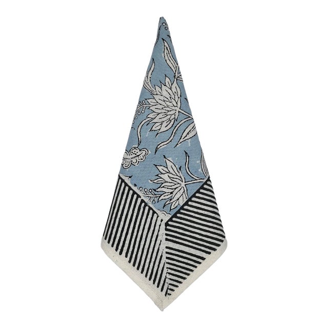 Cabana Napkin, Flowers and Feathers, Set of 8 For Sale