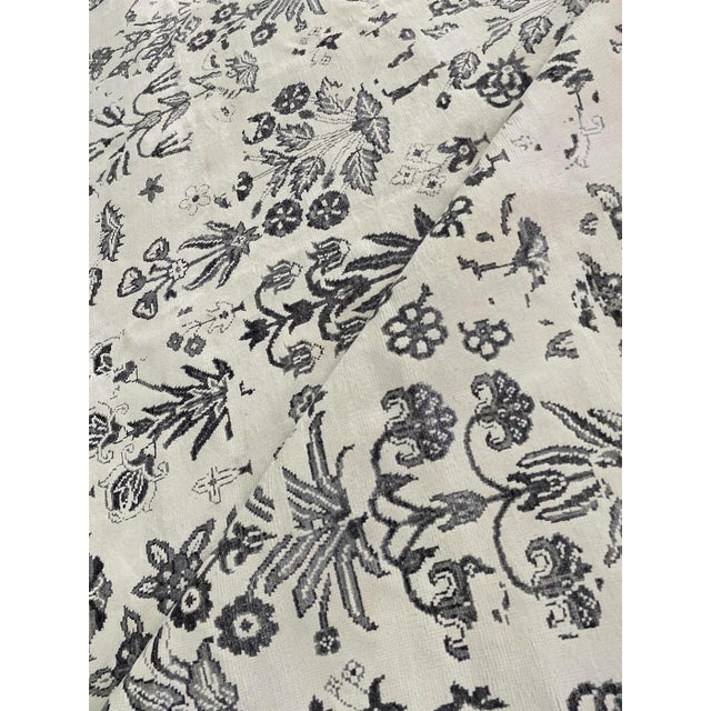 Hand Knotted Modern Rug. 8'11" X 12'03" For Sale - Image 4 of 4
