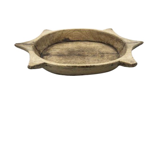 Vintage Wooden Parat Bowl - Medium For Sale