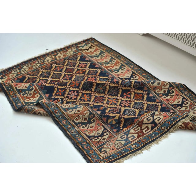 Turkish Antique Caucasian Rug, 4.4 x 6.5 For Sale - Image 3 of 11