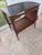 Great mid century modern trolley bar cart with optional bottle caddy.