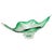 Mid-Century Modern Murano Glass Bowl in Green & Clear Tones, Italy, 1960s For Sale - Image 17 of 17