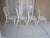 1970s Tropical Style Wicker Bamboo Dining Chair White With Cushion Set of 4 For Sale - Image 10 of 11