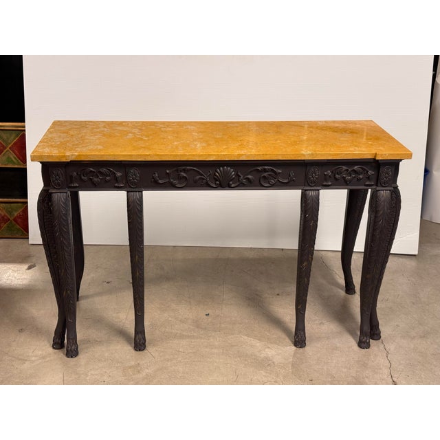 Traditional Custom Design Neoclassical Revival Console Table For Sale - Image 3 of 12