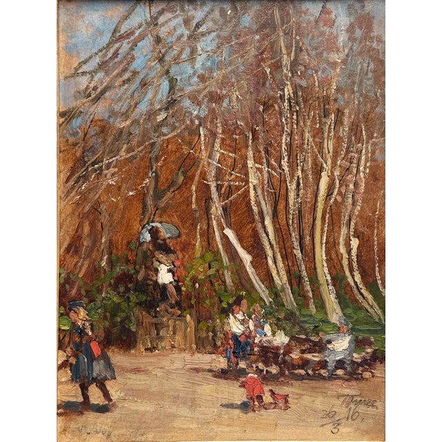 Heinrich (Jindrich) Tomec Prague 1863 - 1928 Vienna At the Statue of St. John Nepomuk, 1916 Oil on cardboard Signed and...