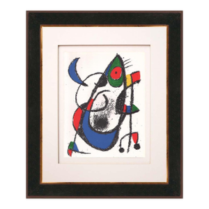 Joan Miro Original Lithograph V2-11 Mourlot 1975 Framed