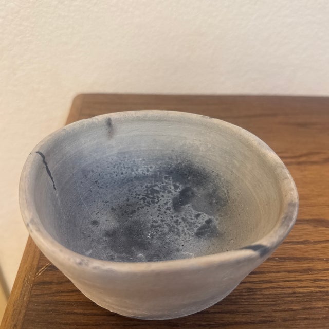 Marbled Pottery Bowl Signed For Sale - Image 4 of 7