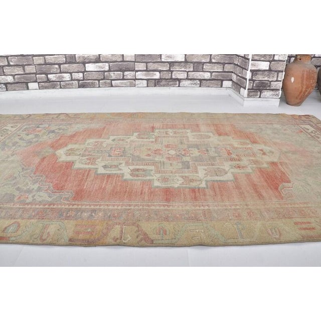 Neutral Earth Tones Vintage Rug For Sale - Image 4 of 10