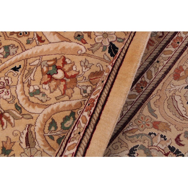 Textile Art Nouveau 1990's Pak-Persian Beige Wool Rug - 9'0'' X 11'11'' For Sale - Image 7 of 9