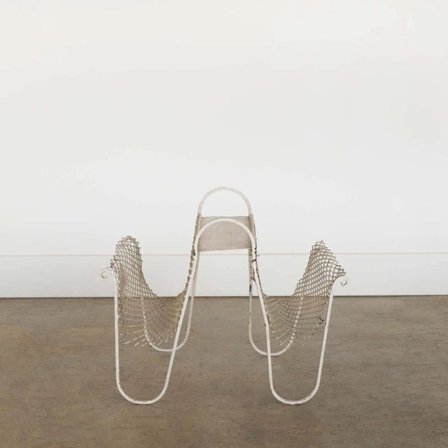 Mathieu Matégot 1950s French Magazine Rack in the Style of Mathieu Matégot For Sale - Image 4 of 9