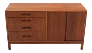 Mid-Century Modern Oiled Walnut Sideboard