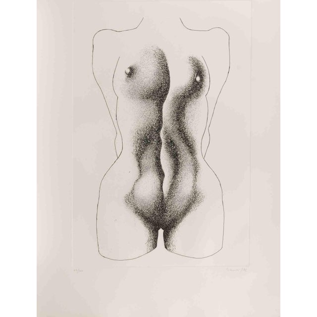 Etching realized by Giacomo Porzano in 1972. Hand signed and numbered in pencil. Edition of 100 in arab numbers and 20 in...