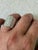 1980s Vintage Sterling Silver Wide Band Ring For Sale - Image 5 of 5