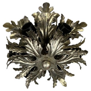 Florentine Wall or Ceiling Lamp in Metal from Banci Firenze, 1960s-1970s For Sale