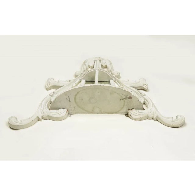 Early 21st Century Large Pair of Neoclassical Style White-Painted and Mirror Wall Brackets For Sale - Image 5 of 8