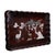 1990s Chinese Zitan Wood Tray With Mother-of-Pearl Deer and Crane Inlay For Sale - Image 4 of 7