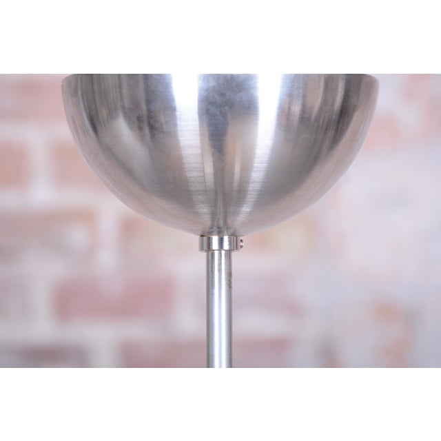 Bauhaus Chandelier in Aluminium attributed to Gispen Rotterdam, Czech, 1930s For Sale - Image 6 of 17