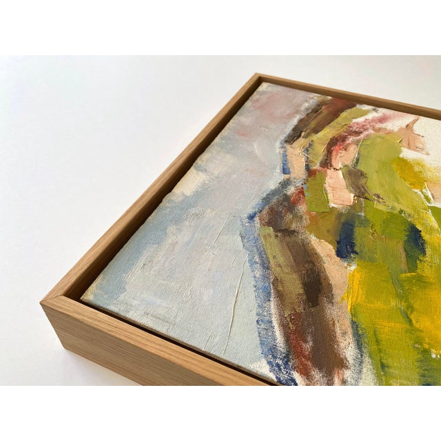2010s Jim Lyons Contemporary Provincetown " Dunes Landscape " Abstract Expressionist Framed Original en Plein Air Oil Painting For Sale - Image 5 of 18